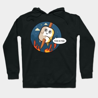 This is fine camping marshmallow Hoodie